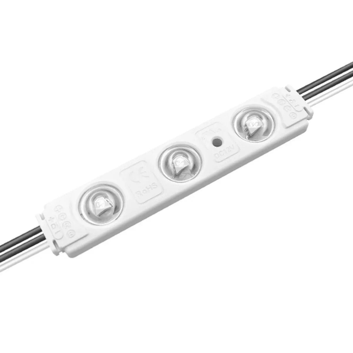 LED Channel Ray, SMD 5050 RGB IC LED x3, 20pcs per string, 12VDC
