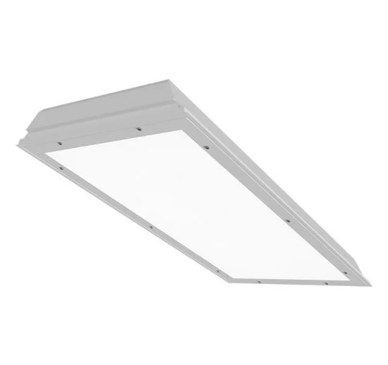 LED Cleanroom Luminaire, 2x2, 4000K, 5000 Lumens, 20 Gauge Cold Roll Steel,.063" Aluminum