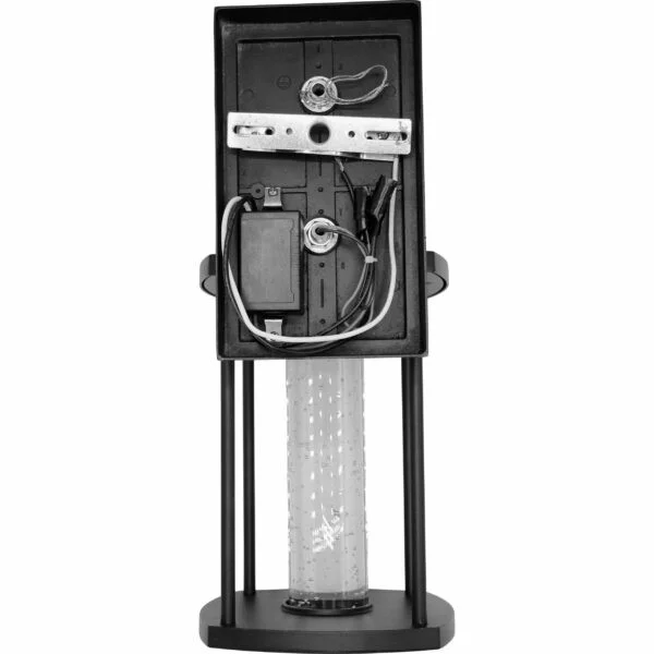 LED Coach Light Wall Sconce Light Fixture, Clear Seedy Glass, 10W, CRI 90, CCT Selectable, Black - view 4