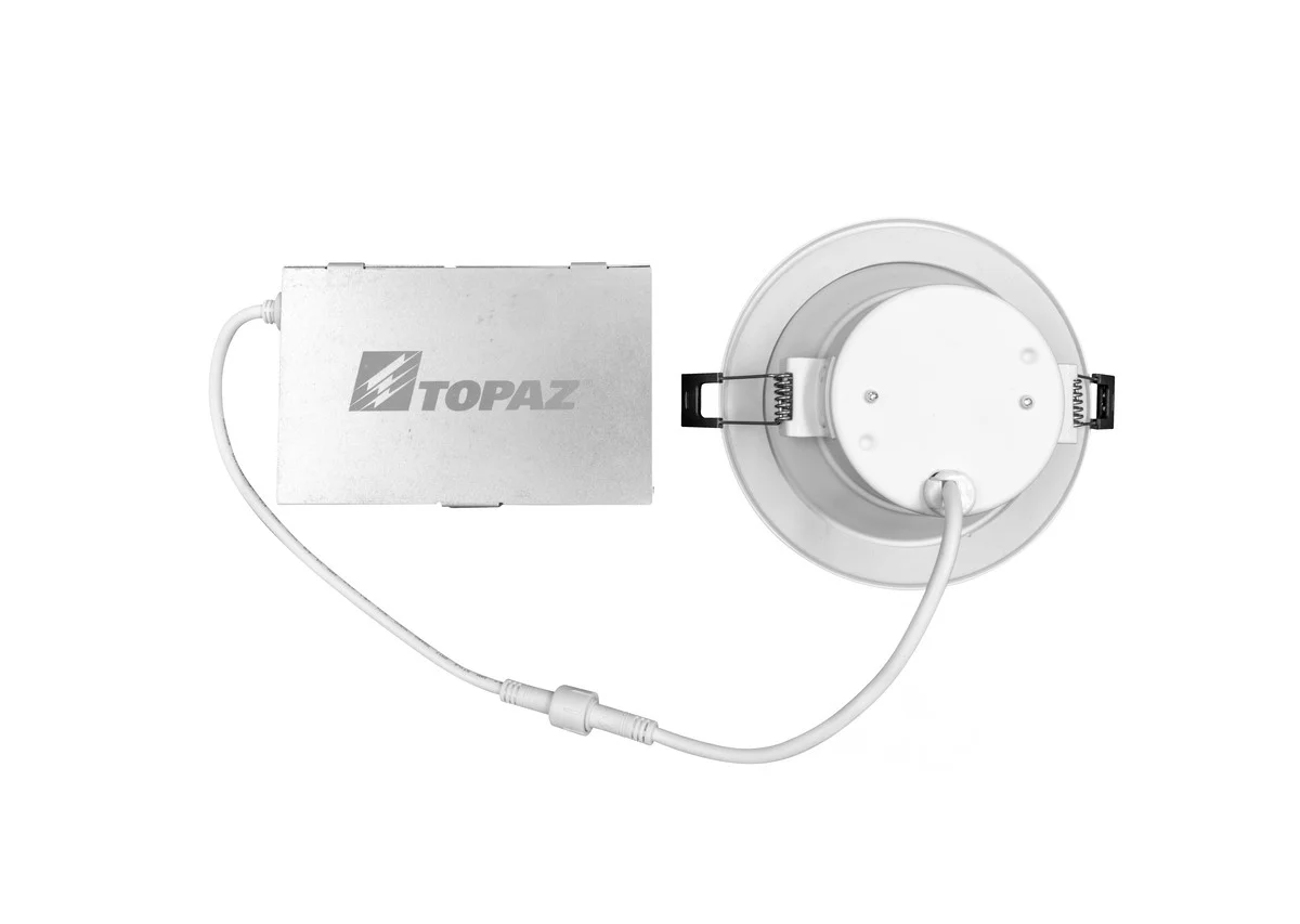LED Commercial Downlight, 4", Remote Driver, 12W, CCT Selectable, Round Smooth Trim - view 3