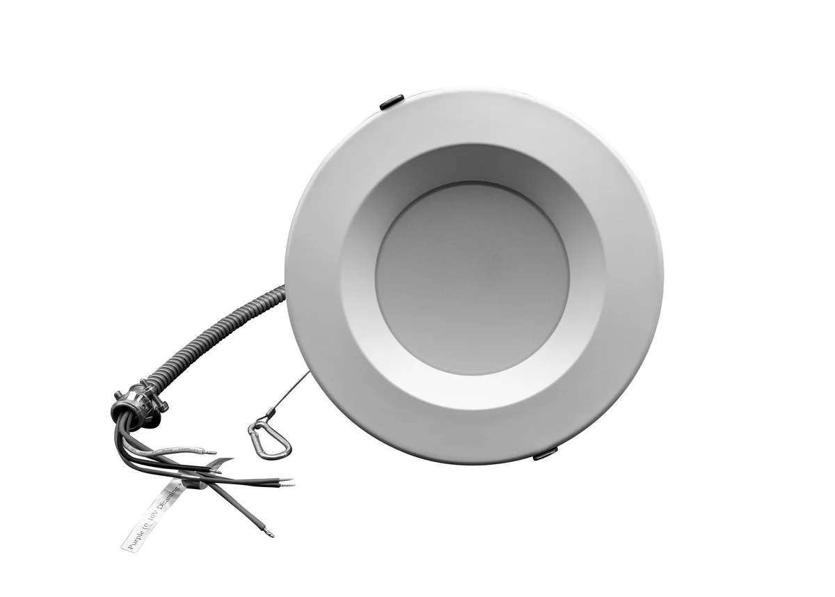 LED Commercial Downlight, 6", 16W, Power & CCT Selectable, Round Smooth Trim - view 2