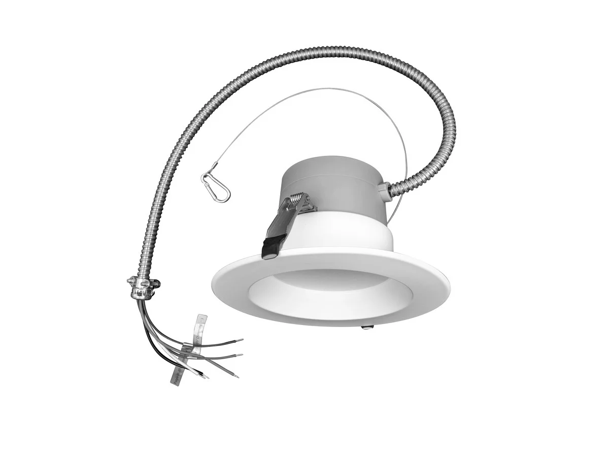 LED Commercial Downlight, 6", 16W, Power & CCT Selectable, Round Smooth Trim - view 3