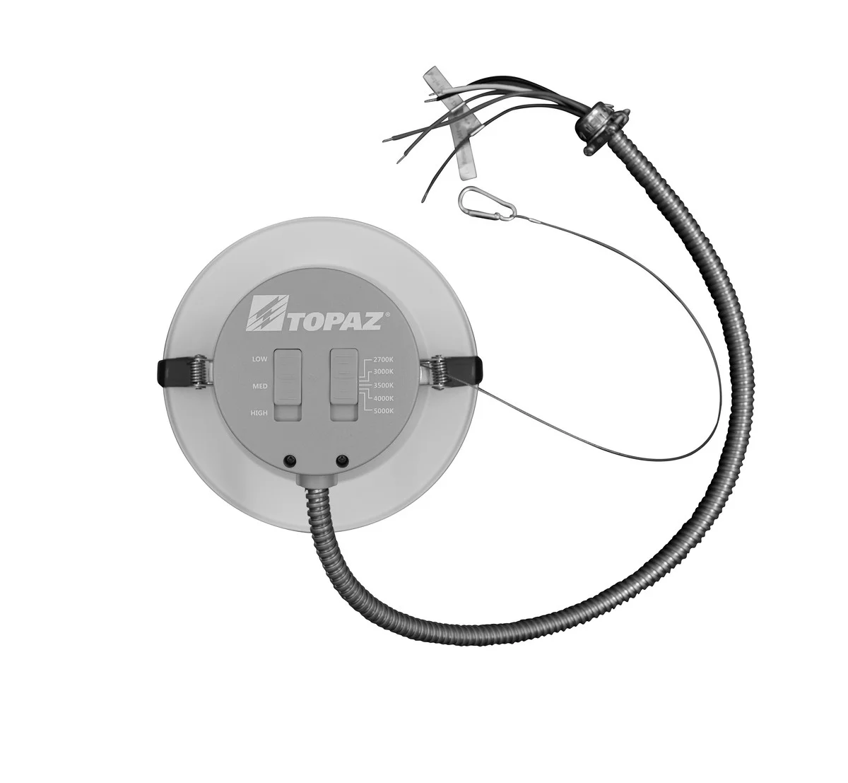 LED Commercial Downlight, 6", 16W, Power & CCT Selectable, Round Smooth Trim - view 4