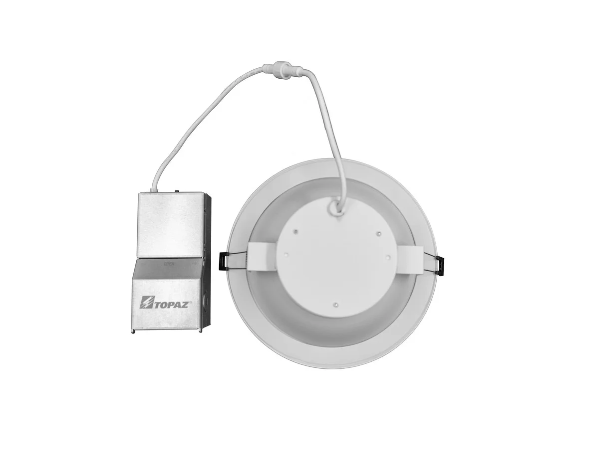 LED Commercial Downlight, 8 inch, Remote Driver, 30W, Power & CCT Selectable, Round Smooth Trim - view 4