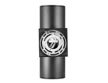 LED Cylinder Up and Down Wall Light, 18W, Selectable CCT, Photocell, Matte Black - view 2