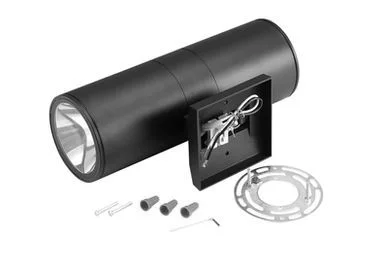 LED Cylinder Up and Down Wall Light, 18W, Selectable CCT, Photocell, Matte Black - view 3