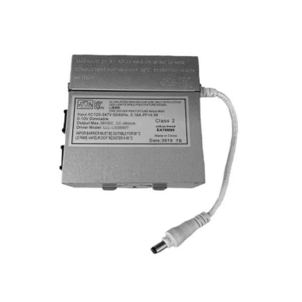 0-10V Dimmable Driver, 120-347V Input, Constant Current 330mA, for Lotus LED Lights Builder Grade Models