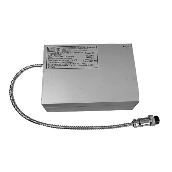 LED Driver for LD6R-HO & LD8R-HO, 120-347V Input, 0-10V Dimmable, 30-38V Output