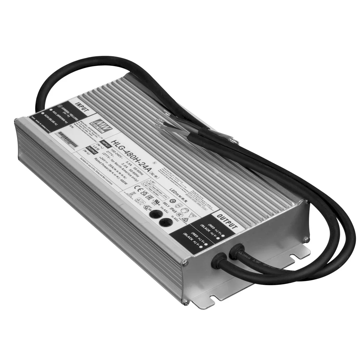 American Lighting LED Driver, IP65, PFC, 480W, 24V