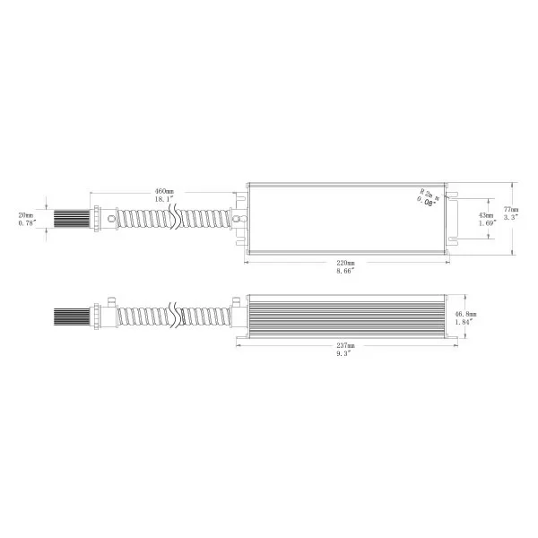 LED EM Driver, Emergency Backup, 30W, Universal Input - view 2