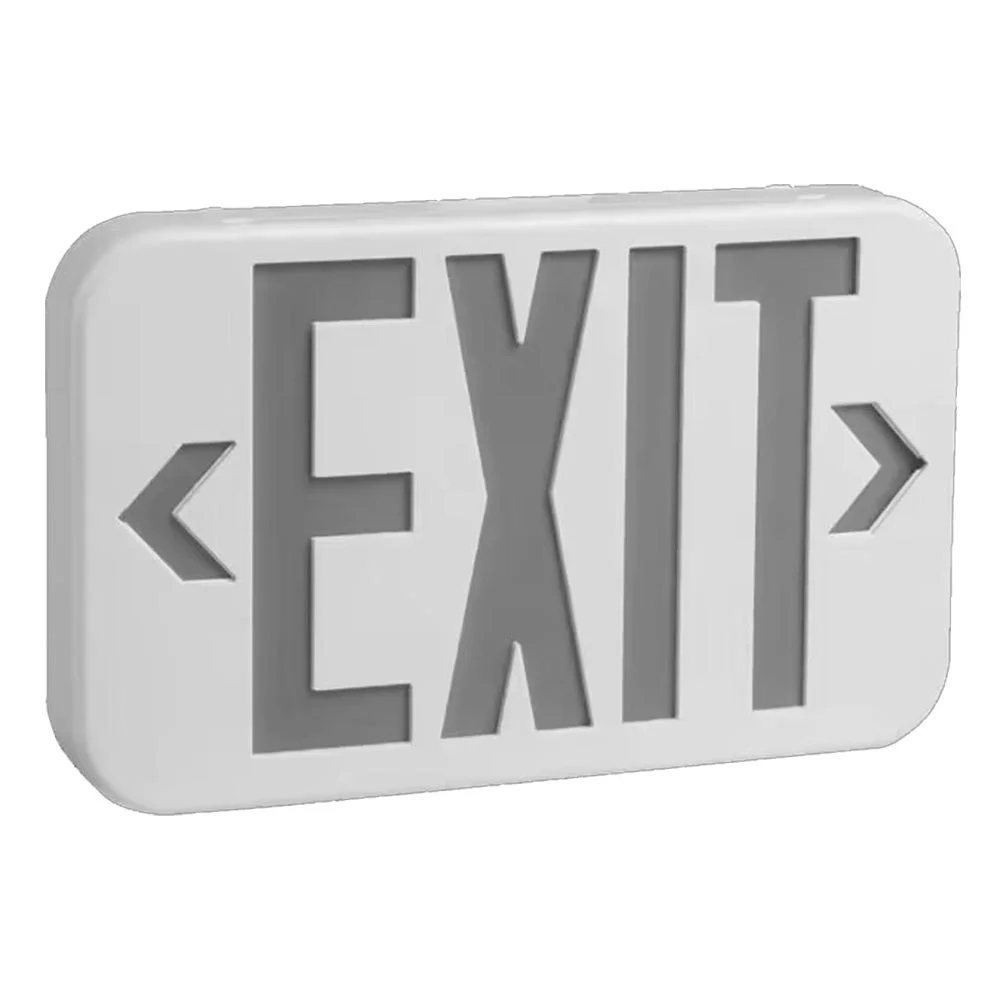 LED Emergency Exit Sign, Green Letters, Double Face