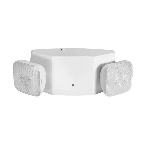 Dual Head LED Emergency Light, White- Remote Capable