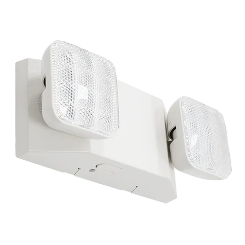 LED Emergency Light, Twin Head, 2.4W, 200lm, 6500K, White