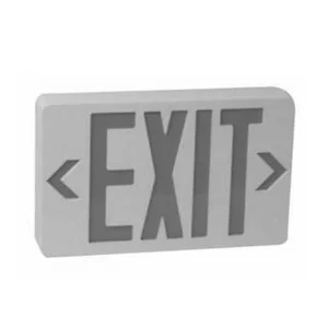 LED Exit Sign, Red Letters, No Emergency Backup, Single/Double Face Configuration