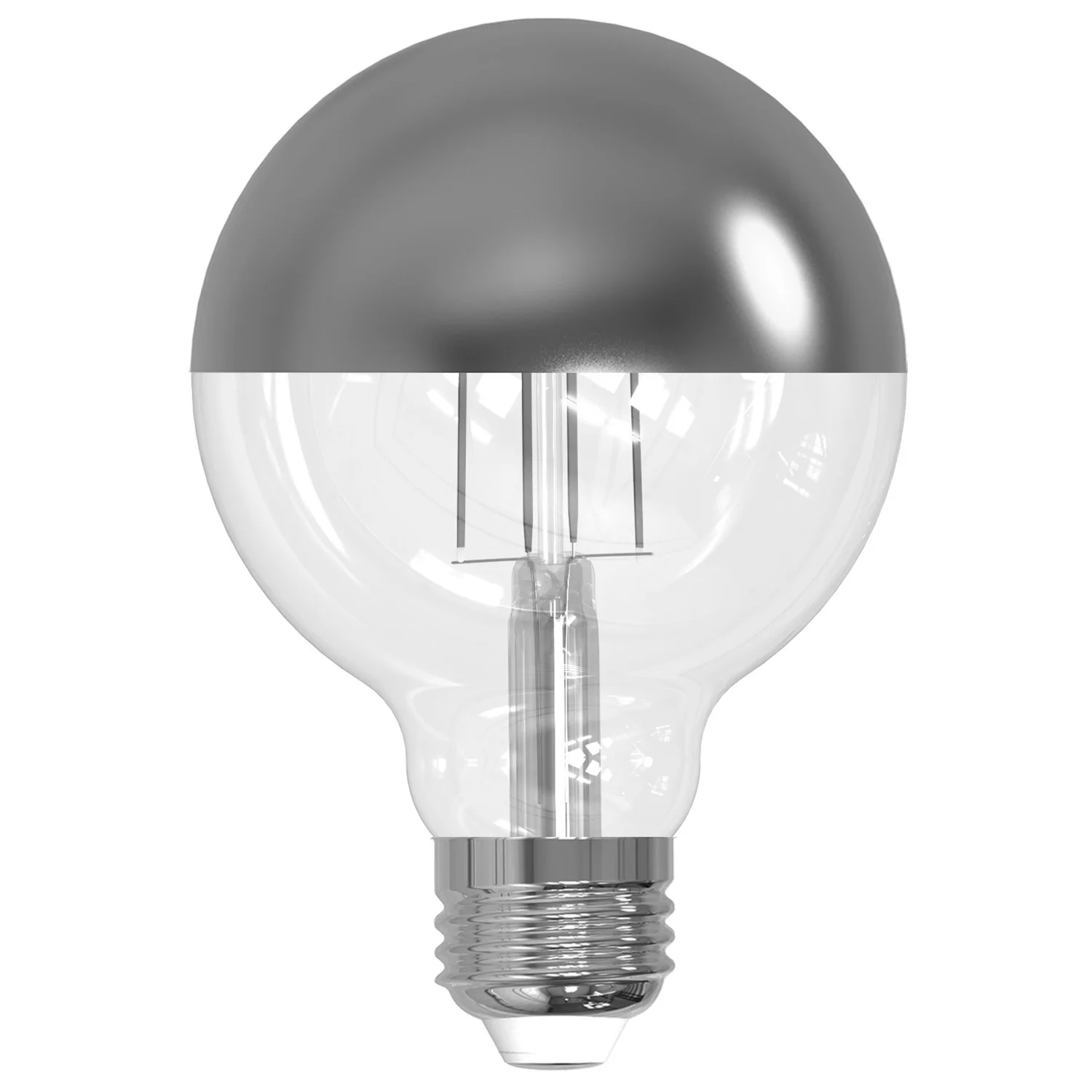 LED Filament 4.5 W G25 Light Bulb With A Half Gold Finish And A Medium Screw E26 Base - 2700K (Warm White Light) 350 ...