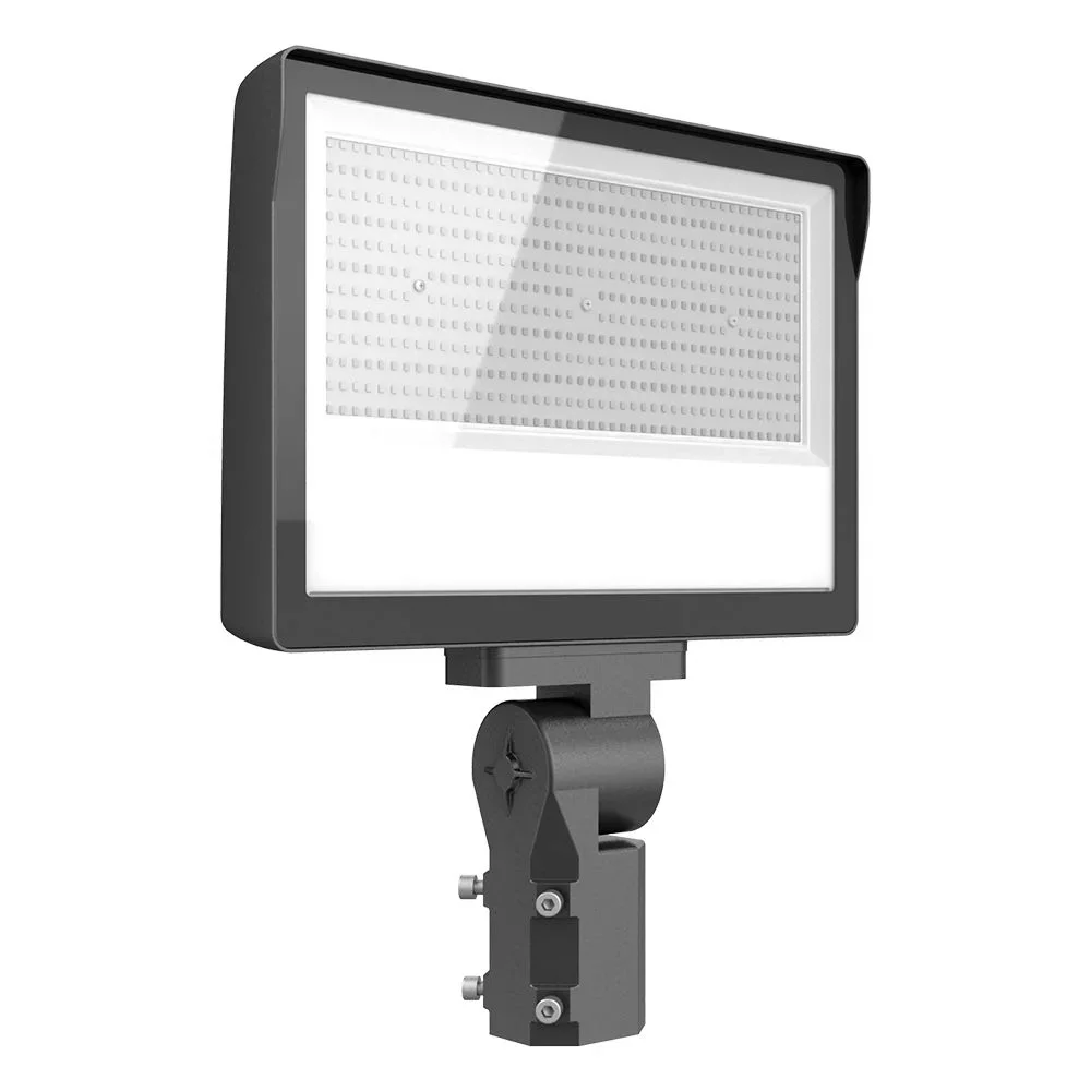 LED Flood Light, 100W-200W, Selectable, 3450K, Dimmable, Photocell
