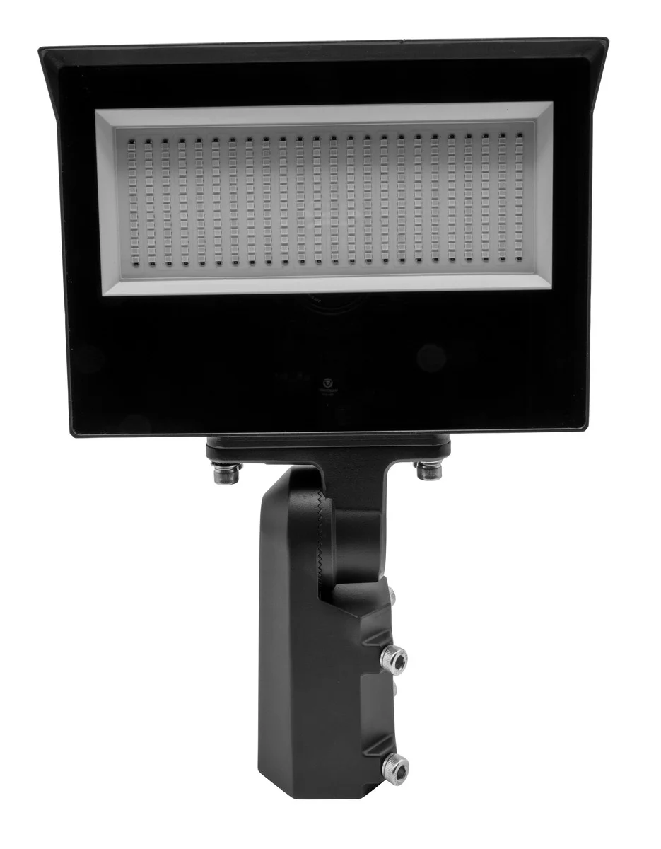 LED Flood Light, 60/80/100W, 3000K/4000K/5000K, Built-in Photocell, Slip Fitter and Yoke Mount