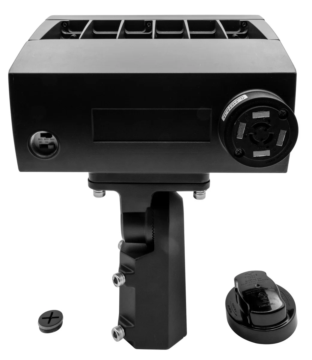 LED Flood Light, Power and CCT Select, 120/150/200W, 3000K/4000K/5000K, Slip Fitter Pre-installed, Y...