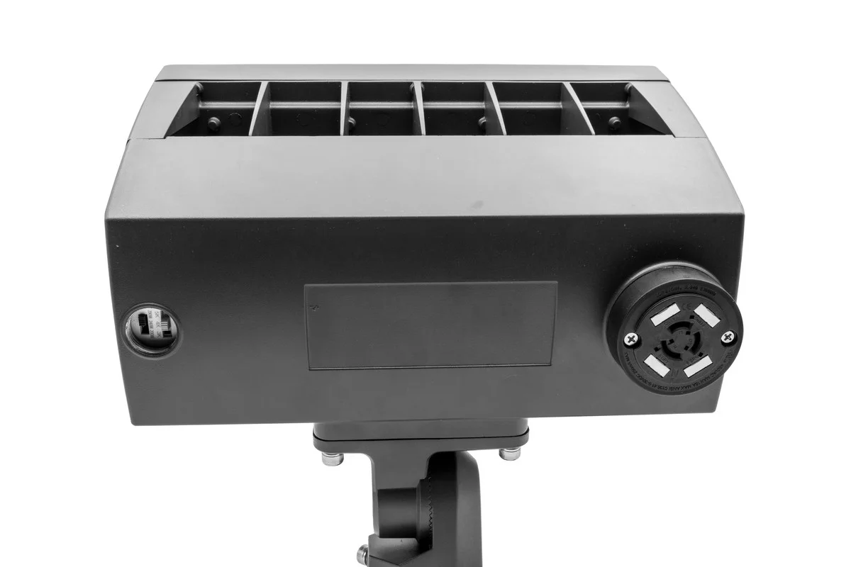 LED Flood Light, Power and CCT Select, 200/240/290W, 3000K/4000K/5000K, Slip Fitter Pre-installed, Yoke Mount - view 4