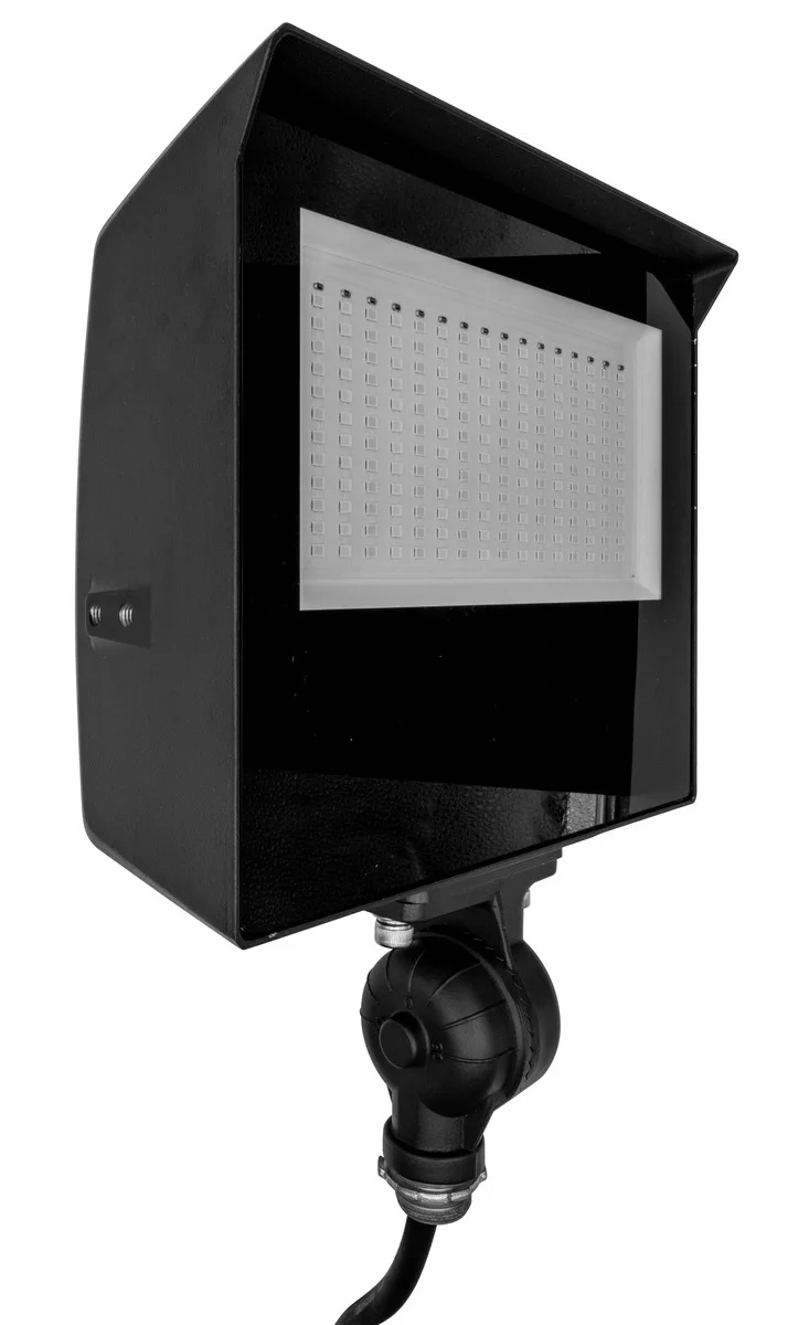 LED Flood Light, Power and CCT Select, 40/50/60W, 3000K/4000K/5000K, Built-in Photocell, Knuckle and...