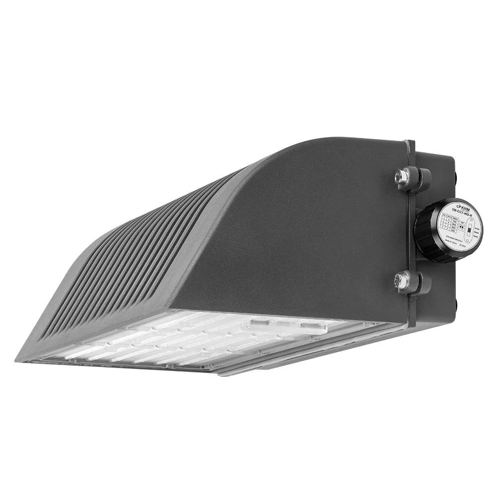 LED Full Cut-Off Wall Pack, 70W, 120-277V, 5000K, Dark Bronze, Photocell