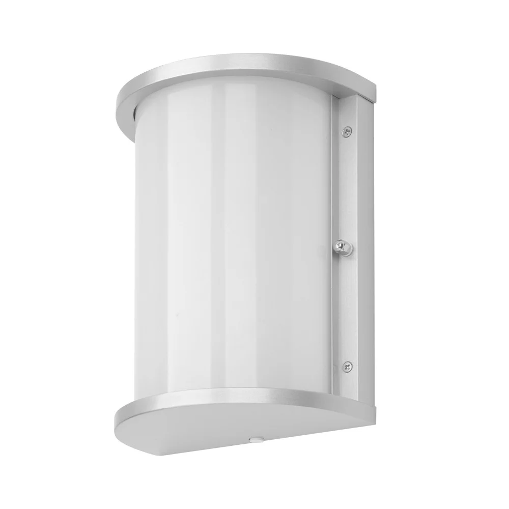 LED Half Cylinder Wall Sconce, 12.5W, 2700K–6500K, Dusk-to-Dawn Sensor