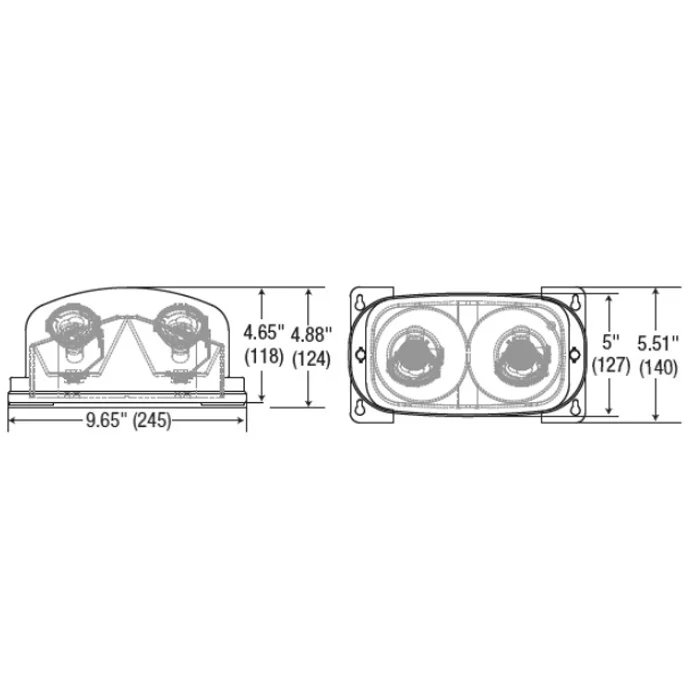 LED Hazardous Location Remote Head, Twin Heads, Gray - view 2
