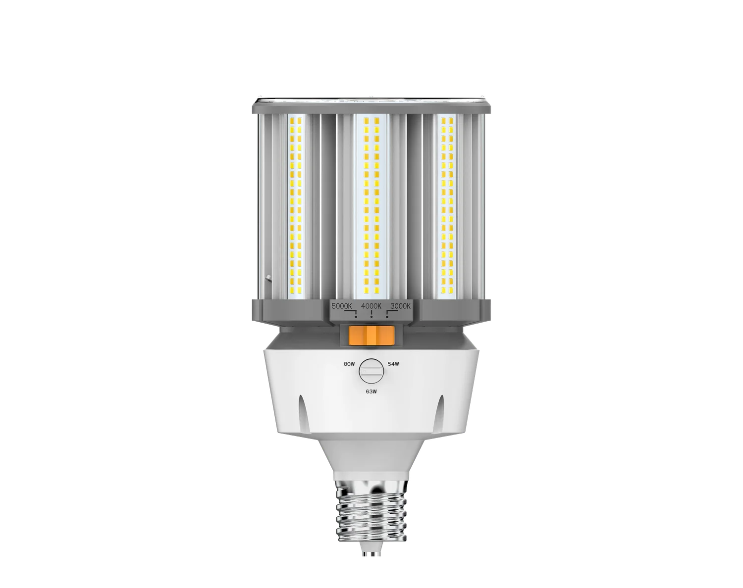 LED HID Replacement Lamp, Corn Cob, 80W/63W/54W, E26 Base, FieldCCeT (3000K/4000K/5000K)
