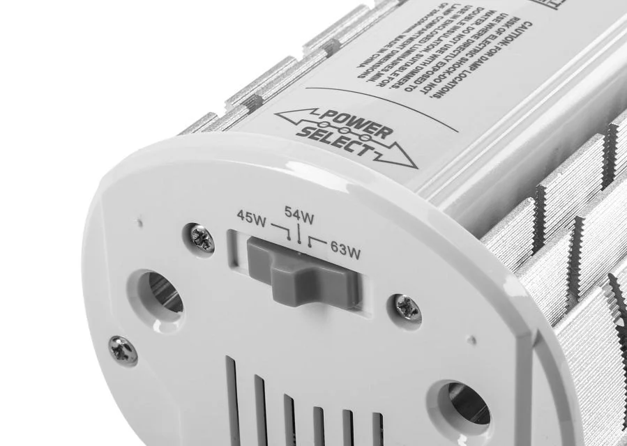 LED HID Replacement Lamp Designed for Horizontal Applications, Power Select 63 / 54 / 45W, EX39 Base...