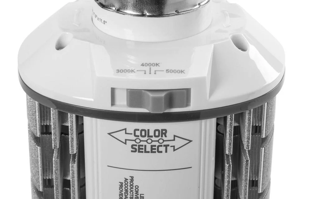 LED HID Replacement Lamp Designed for Horizontal Applications, Power Select 63 / 54 / 45W, EX39 Base...