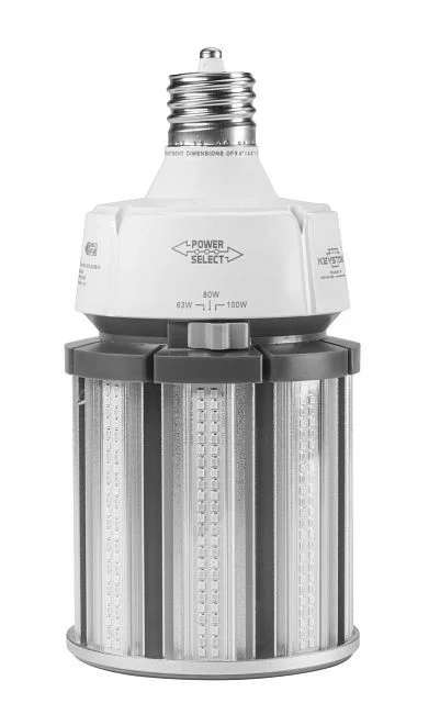 LED HID Replacement lamp feat. Power Select & Color Select. 100 / 80 / 63W, 3000 / 4000 / 5000K, 120-277V Input, EX39 Ba