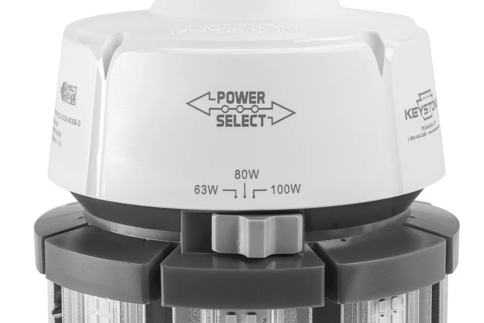 LED HID Replacement lamp feat. Power Select & Color Select. 100 / 80 / 63W, 3000 / 4000 / 5000K, 120...