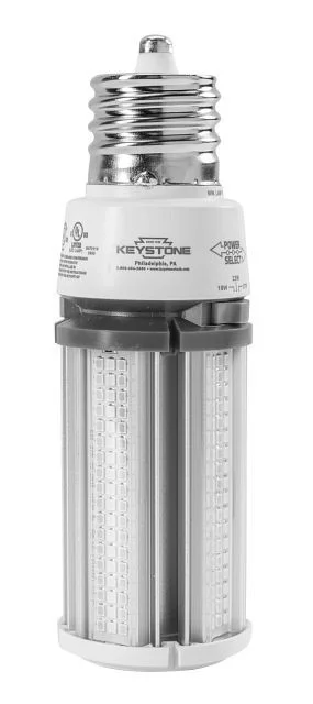 LED HID Replacement lamp feat. Power Select & Color Select. 27 / 22 / 18W, 3000 / 4000 / 5000K, 120-277V Input, EX39 Bas
