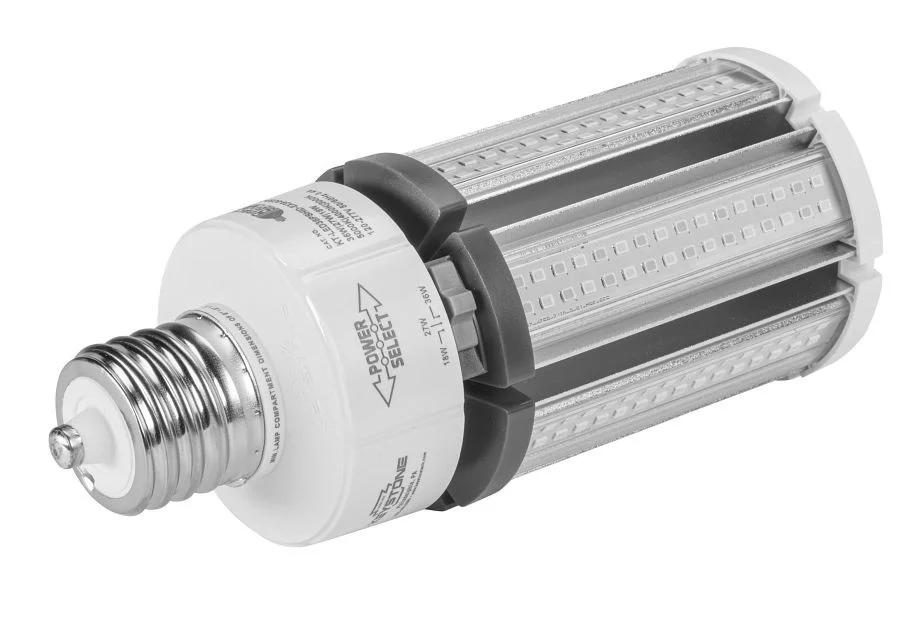 LED HID Replacement lamp feat. Power Select & Color Select. 36 / 27 / 18W, 3000 / 4000 / 5000K, 120-...
