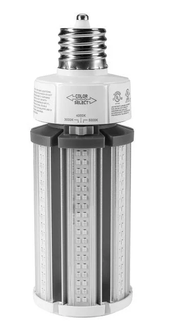 LED HID Replacement lamp feat. Power Select & Color Select. 45 / 36 / 27W, 3000 / 4000 / 5000K, 120-277V Input, EX39 Bas