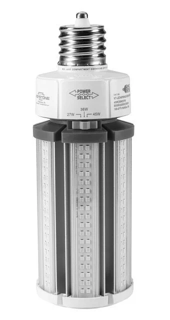 LED HID Replacement lamp feat. Power Select & Color Select. 45 / 36 / 27W, 3000 / 4000 / 5000K, 120-...
