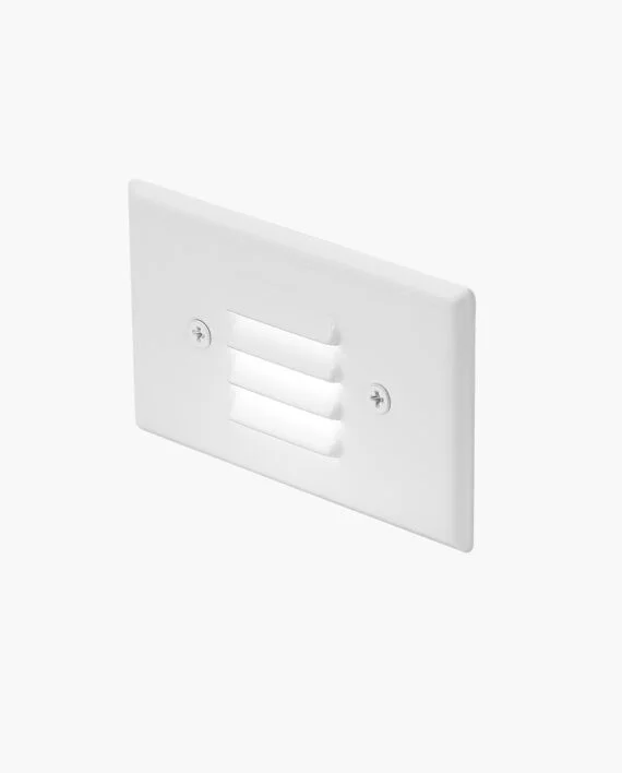 LED Horizontal Step Light, 2.5W, 120V, 3000K, White/Bronze Covers - view 2