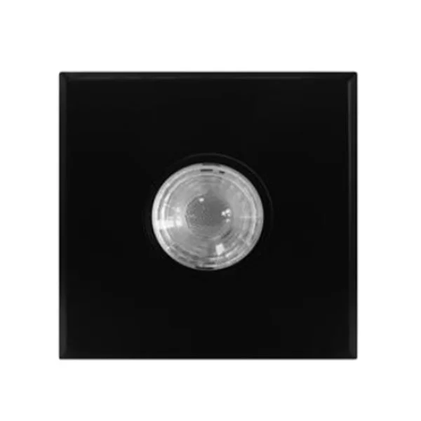 LED Junction Box Mount 5CCT, Square Black, 10W, 2700K-5000K, Triac Dimmable, Wet Location