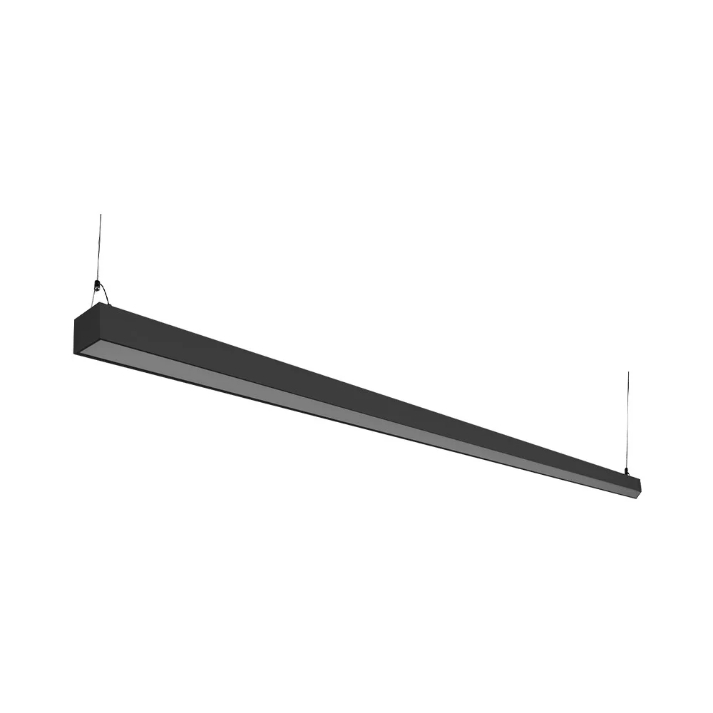 8' LED Suspended Up & Down Light, 100W, 13000lm, 120-277V, 3CCT Selectable 3000K/4000K/5000K, 0-10V ...