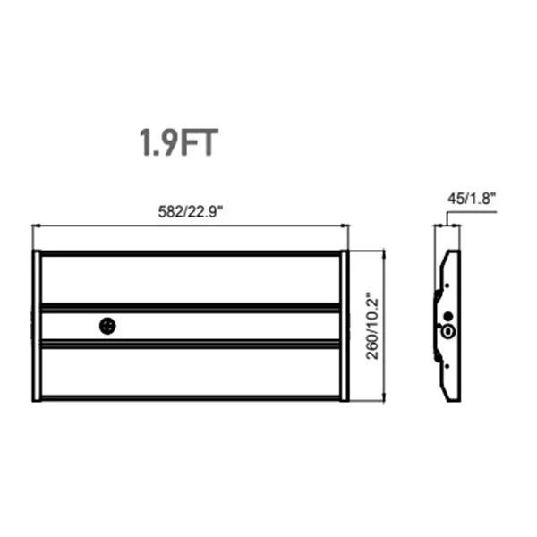 LED Linear High Bay, 155W/185W/200W, Selectable CCT: 4000-5000K, Generation 2 - view 2