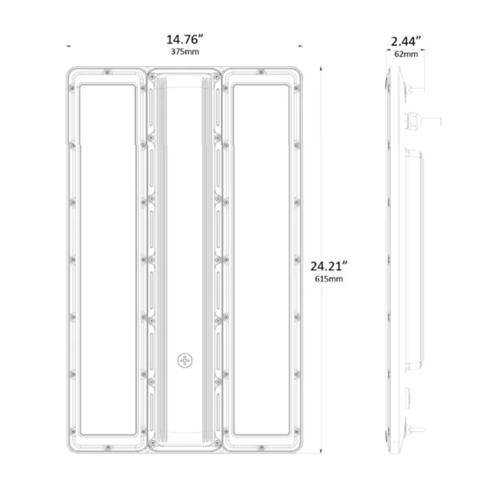 LED Linear High Bay, 200/250/300W, Selectable CCT 3500K/4000K/5000K - view 2
