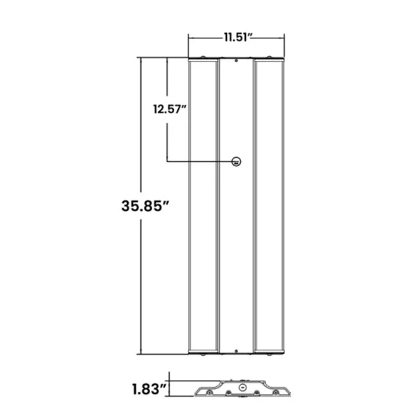 LED Linear Highbay, Angle Adjustable Light Panels, 43500lm, 5000K, Dimmable, DLC 5.1 Premium, 80 CRI - view 2