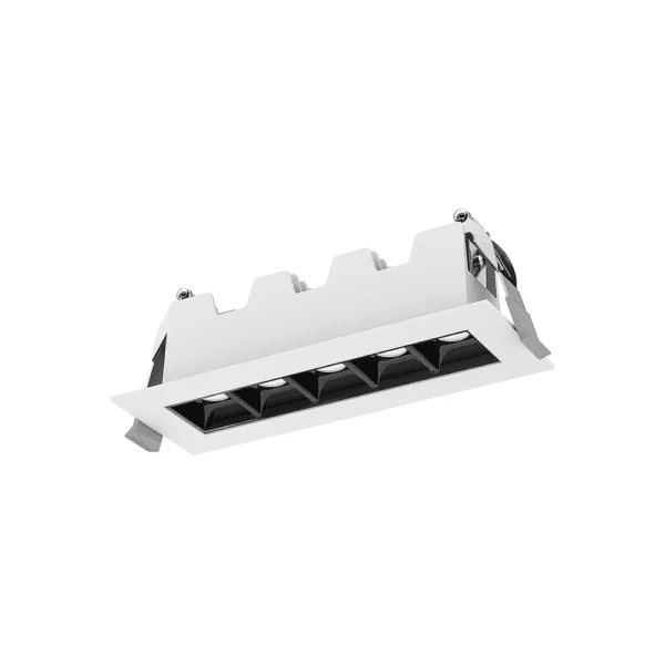 5 LED Linear Recessed, 11W, 5CCT, White Trim, 45° Beam
