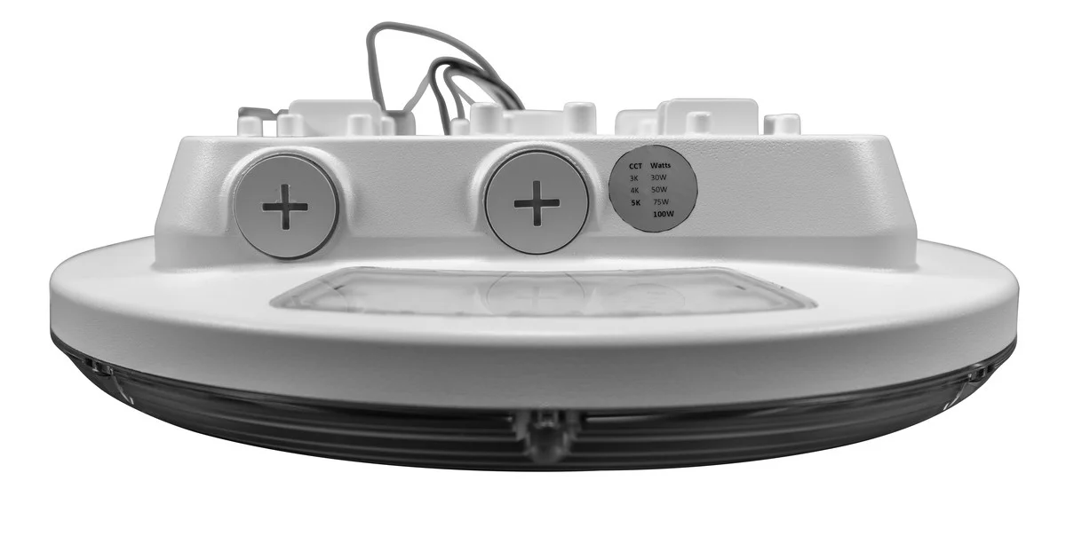 LED Low Profile Parking Garage/Canopy Light, Power and CCT Selectable, 30W/50W/75W/100W, 3000K/4000K...