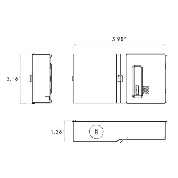 LED Mini, 15W, 5CCT, 120-277VAC, 0-10V Driver - view 2