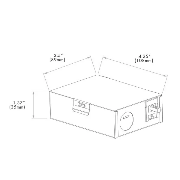10W 120-277V TRIAC Driver, 5CCT Switch, for Mini 4" Flat Panels - view 2