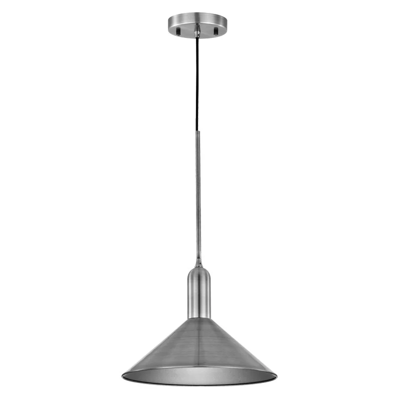 LED Mini Pendant, Black/Gold, Metal Reflector, 3000K