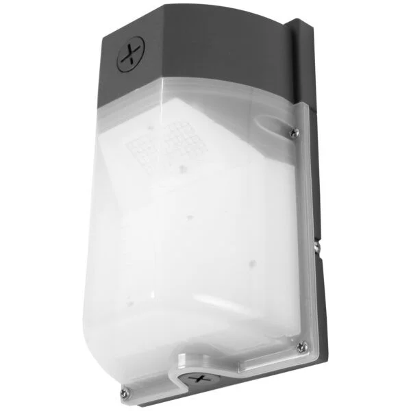 LED Mini Wall Pack, Power Selectable, Color Selectable, Bronze, D2D Photocell