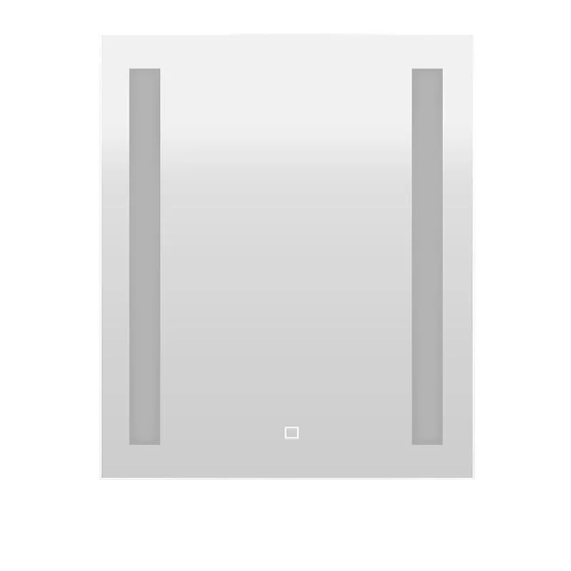 LED Mirror 20x28x1.37in, 120V, 24W, 27-65K CCT CRI>90, Dim., With Deforger