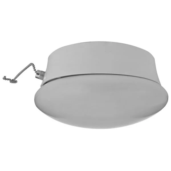 LED Mushroom Porcelain Socket Fixture, 7'' Round, 10 Watts, Medium Base E26